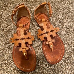 tory burch phoebe sandals Sz 8